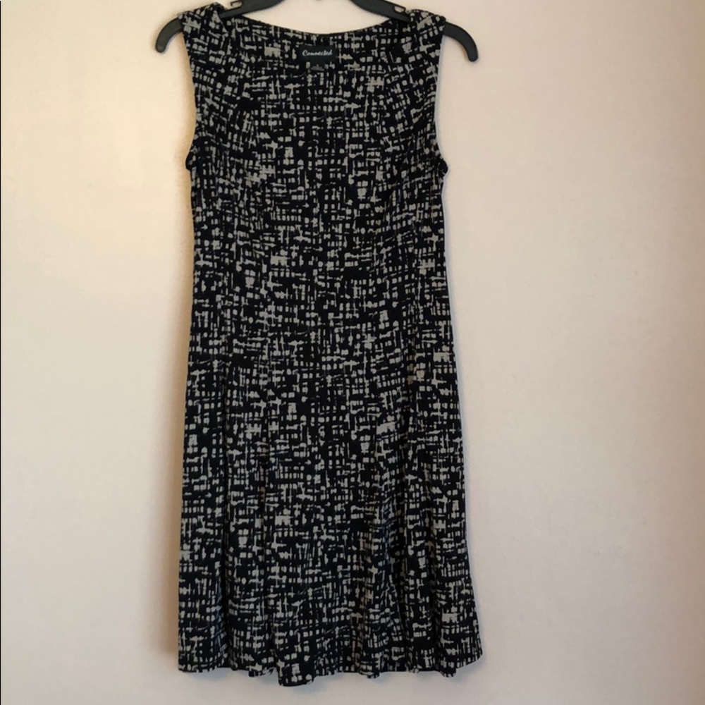 Connected Black & Tan Dress